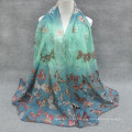 Всегда горячая Продажа оптовая мода базовый скрининг бабочка печатных цветочные хиджаб крышка абайя хиджаб мода магазин